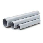 مواسير UPVC جدول 80 مقاس 1 إنش سمك 4.55 مم لون رمادي فاتح