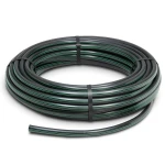 HDPE Plastic Coil Pipe PN 9.8 Bar PE 63 OD 32 mm SDR 9 Black with Green Stripes