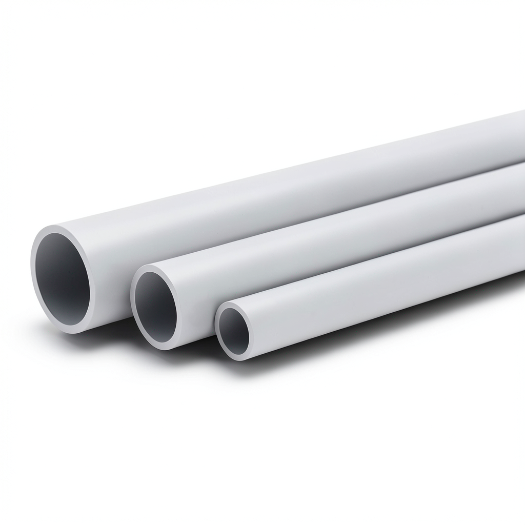مواسير UPVC جدول 80 مقاس 2 إنش سمك 5.54 مم لون رمادي فاتح