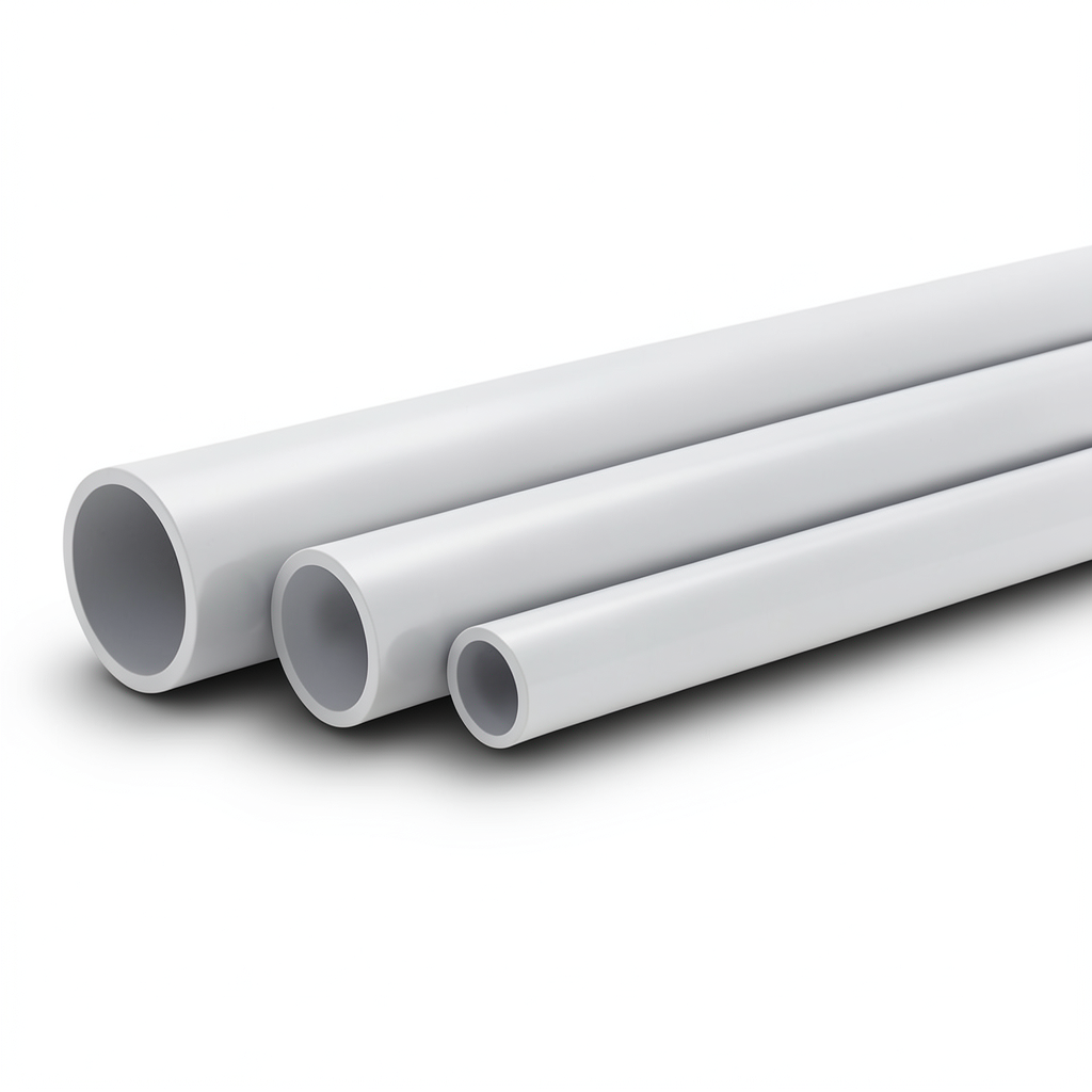 مواسير UPVC جدول 80 مقاس ¾ إنش سمك 3.91 مم لون رمادي فاتح