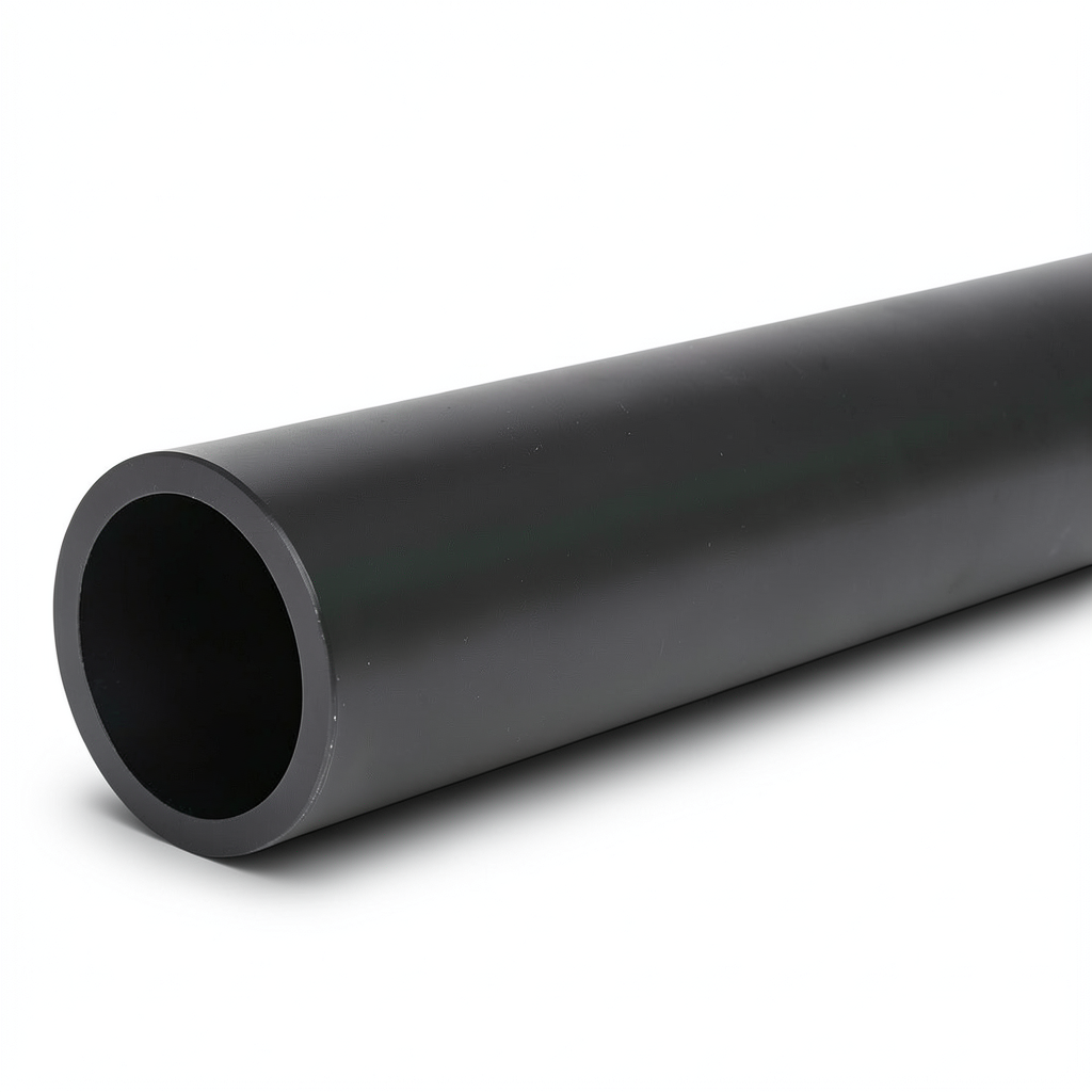 أنابيب HDPE ضغط 6.2 بار PE 63 قطر خارجي 200 مم SDR 13.6 لون أسود