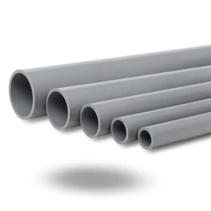 مواسير UPVC ضغط 2 بار قطر خارجي 110 مم سمك 1.8 مم لون رمادي