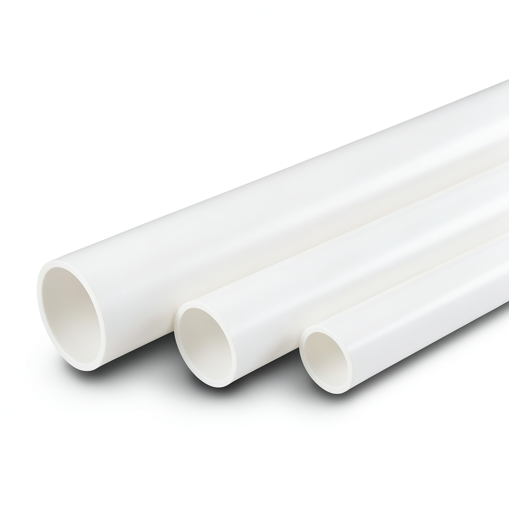 مواسير UPVC مقاس 4 أنش سمك 5.43 مم SDR 21 لون أبيض