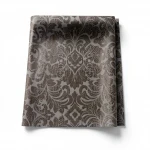 Italian Wallpaper Dark Brown Color Classic Design, Size 10mx0.70m, Model RC18047
