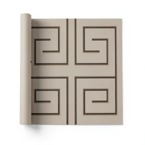 Geometric Wallpaper 10m x 0.70m Light Brown, Model Z76014