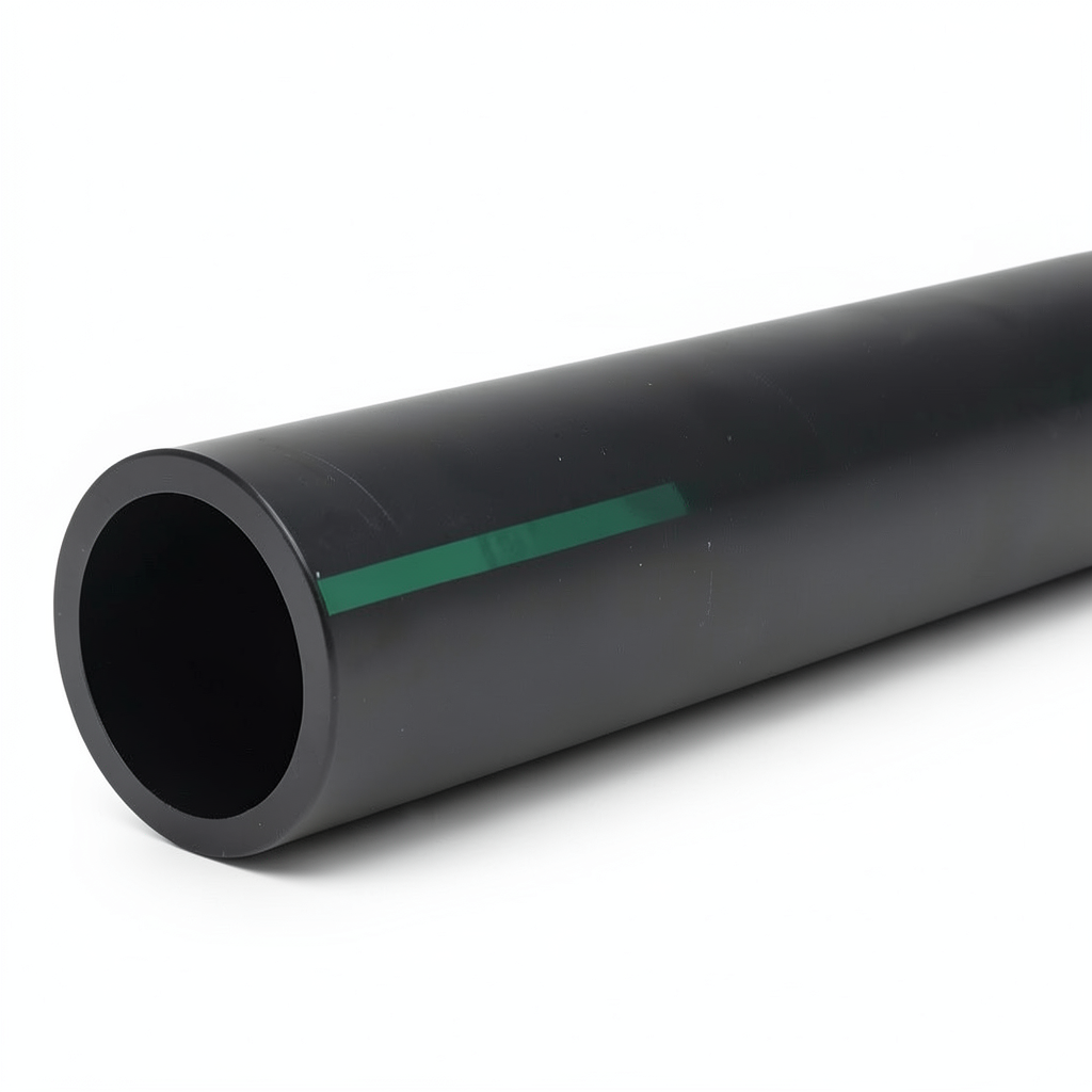مواسير HDPE ضغط 9.8 بار PE 63 قطر خارجي 180 مم SDR 9 لون أسود