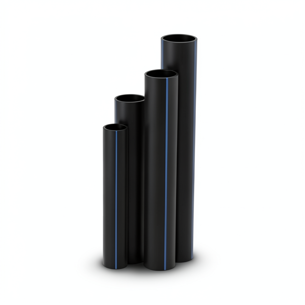 مواسير HDPE نسبة الأبعاد القياسية 26 قطر خارجي 800 مم سمك 30.6 مم لون أسود