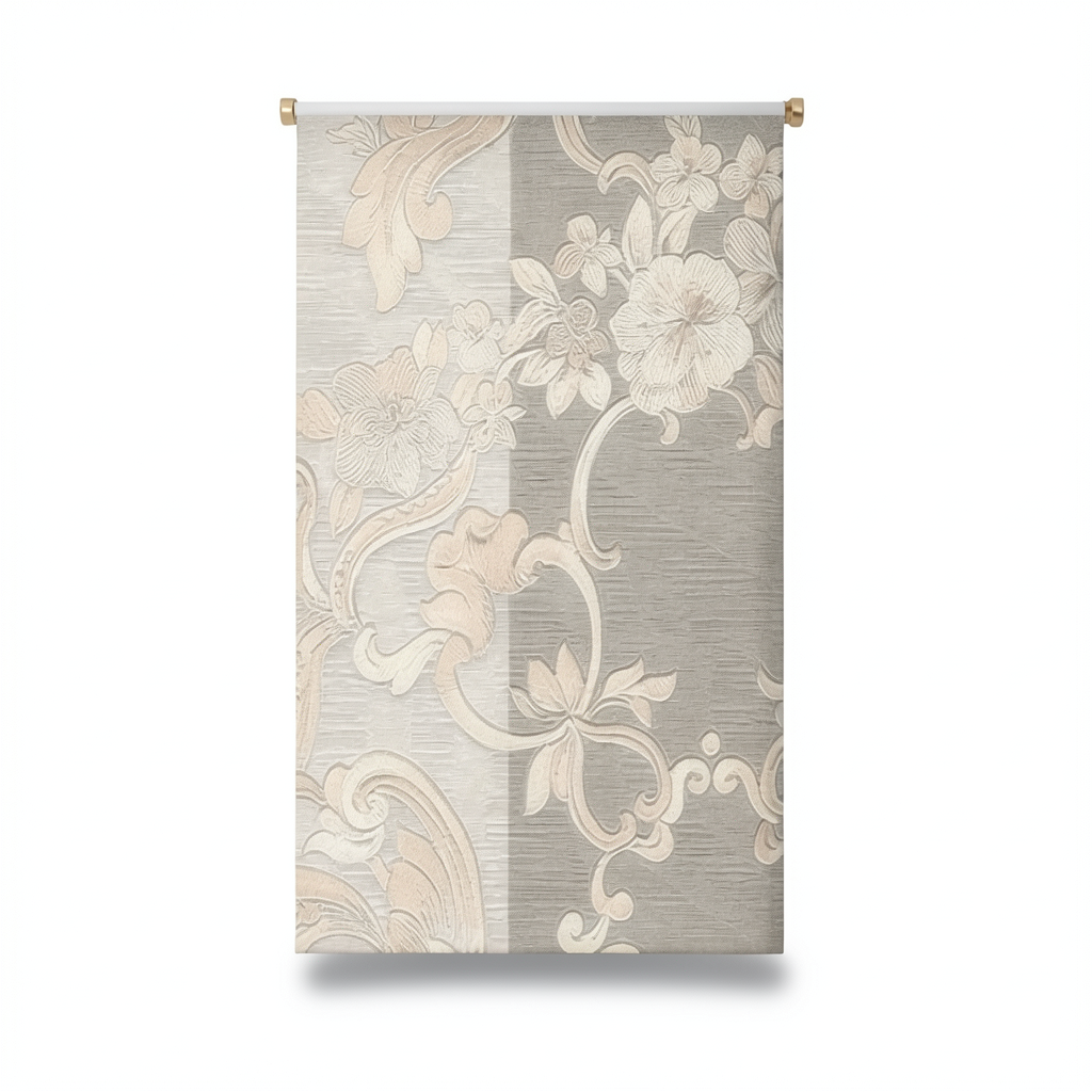 Classic Wallpaper Length 10m, Width 0.70m, Beige Color, Model rc16072