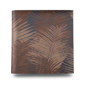 Italian Leaf Patterned Wallpaper 10m x 0.73m Brown, Model 45101