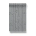 Geometric Wallpaper Gray Color 10m x 0.70m, Model Z76005