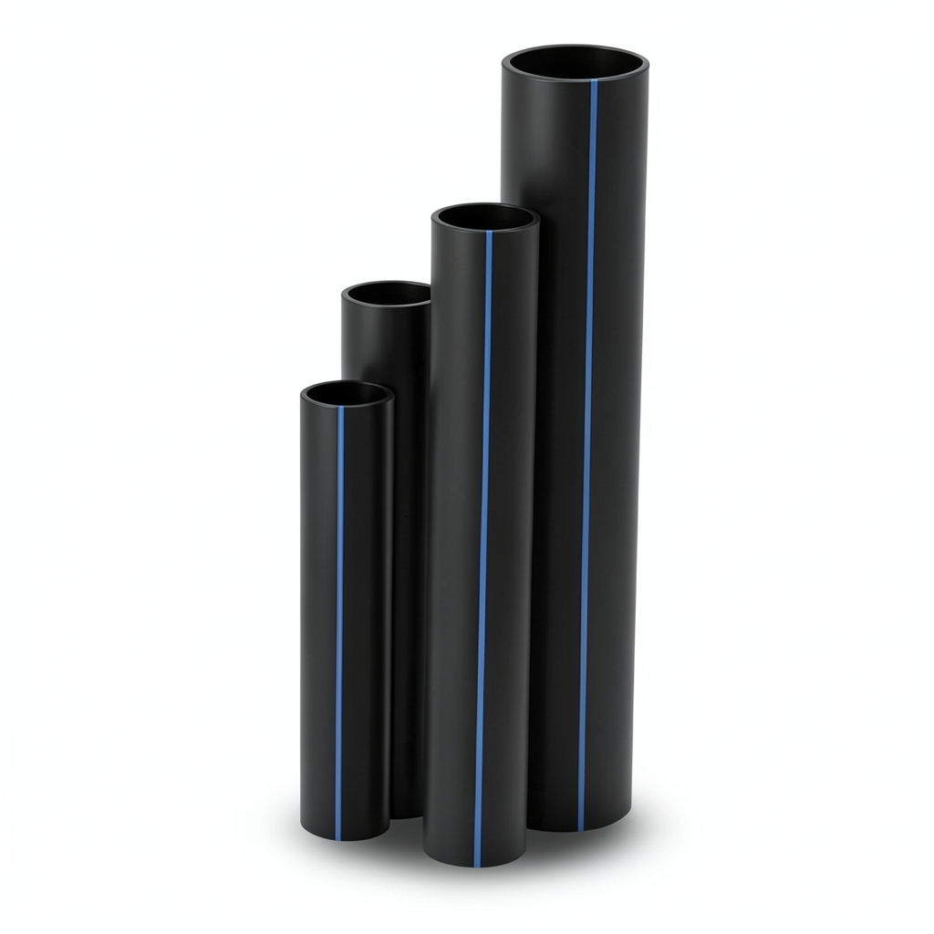 HDPE Pipes SDR 11 Outside Diameter 90 mm Thickness 8.2 mm Black