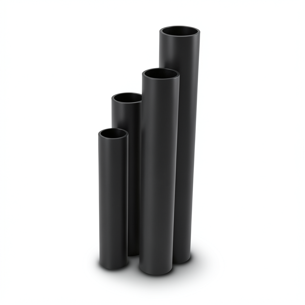 HDPE Pipes SDR 11 Outside Diameter 125 mm Thickness 11.4 mm Black