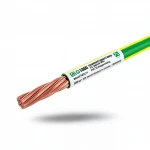 630 mm Stranded Copper Earthing Electrical Wire, 450/750 Voltage Rating, PVC Insulated, Green/Yellow | Riyadh Cables