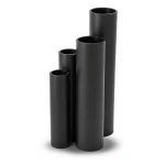 HDPE Pipes SDR 11 Outside Diameter 160 mm Thickness 14.6 mm Black