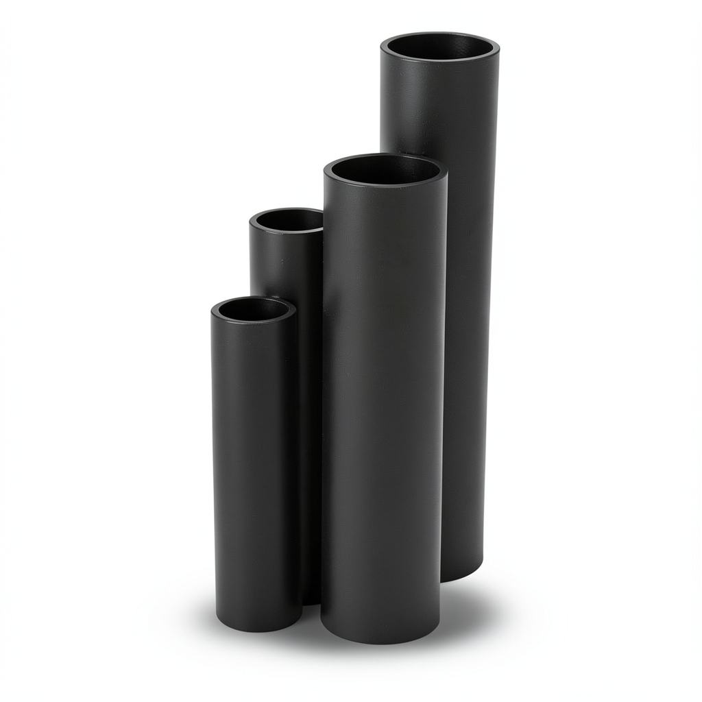 مواسير HDPE نسبة الأبعاد القياسية SDR 11 قطر خارجي 160 مم سمك 14.6 مم لون أسود