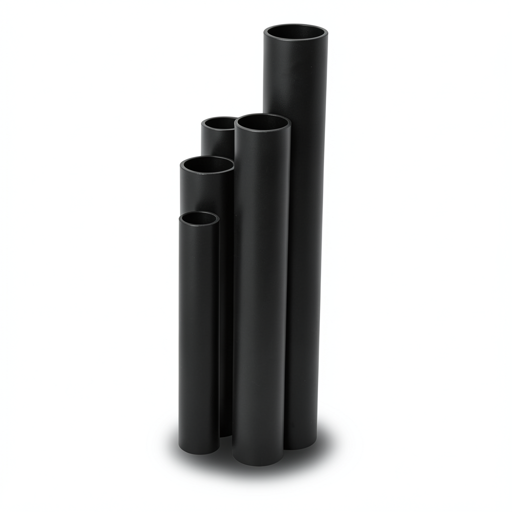 مواسير HDPE SDR 11 قطر خارجي 250 مم سمك 22.7 مم لون أسود