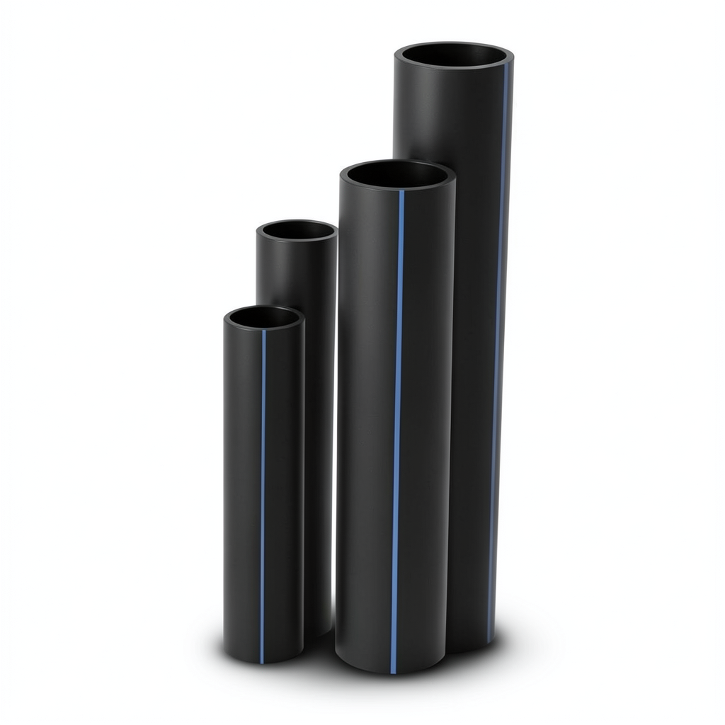 HDPE Pipes SDR 26 Outside Diameter 450 mm Thickness 17.2 mm Black