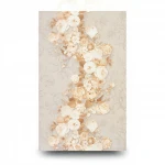 Dutch floral wall Covering, size 10 m x 0.53 m, pale beige color, model 17796   