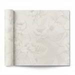 ورق جدران تصميم ورود مقاس 10 م×1.06م، لون بيج شاحب، موديل 700044