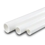 مواسير UPVC سمك 1.62 مم SDR 26 قطر خارجي 42.16 مم أبيض