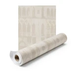 Italian Wallpaper Modern Design Beige Color, Size 10mx1.06m, Model 81735