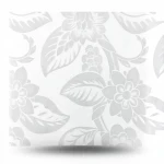 ورق حائط ايطالي تصميم ورود مقاس 10 م×1.06 م، رمادي شاحب، موديل 700052