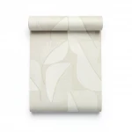 Wall decoration leaf-patterned design, size 10 m x 0.53 m, pale beige color, model  73243