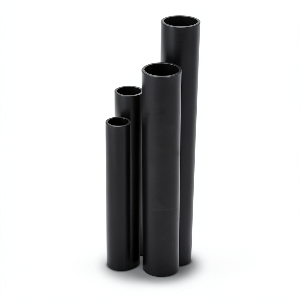 HDPE Pipes SDR 11 Outside Diameter 110 mm Thickness 10 mm Black