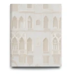 ورق جداري ايطالي تصميم مودرن لون بيج، مقاس 10 م×1.06 م، موديل 81732