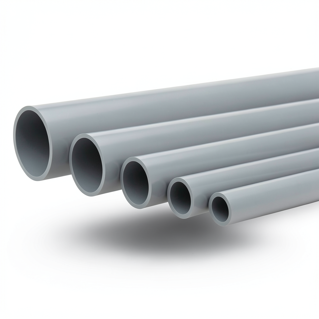 UPVC Pipes Nominal Pressure 10 Bar Outside Diameter 32 mm Thickness 1.8 mm Gray