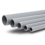 أنابيب UPVC ضغط اسمي 10 بار قطر خارجي 40 مم سمك 1.9 مم لون رمادي