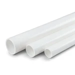 مواسير UPVC سمك 1.62 مم SDR 26 قطر خارجي 42.16 مم أبيض