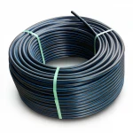 لفة أنابيب بلاستيك HDPE ضغط  3.2 بار [PE 100] قطر خارجي 90 مم  SDR 41  لون اسود مع خط ازرق | مصنع المنى