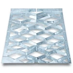 Galvanized Steel Expanded Metal Mesh Mazyoon Thickness 1.5 mm Width 1.22 m Length 4 m