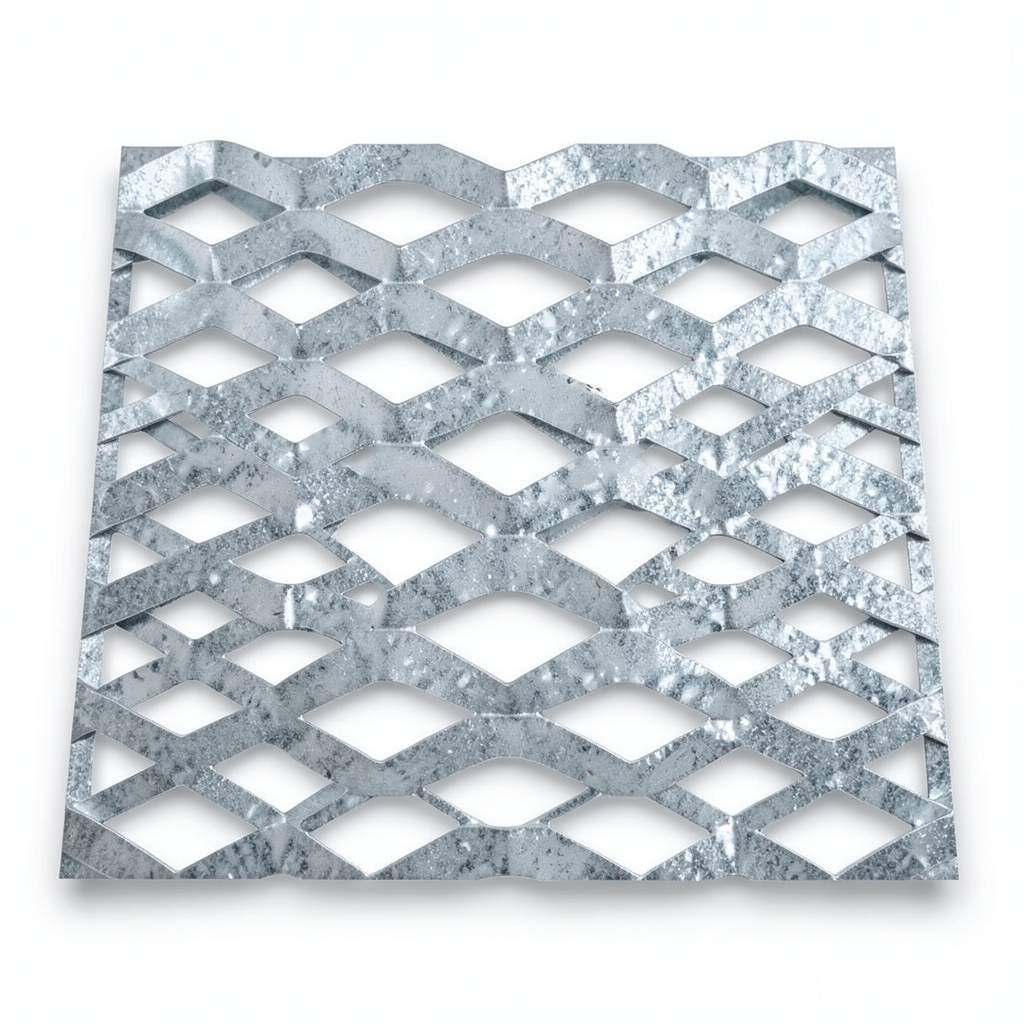 Galvanized Steel Expanded Metal Mesh Thickness 1.8 mm Width 1.22 M Length 1 M