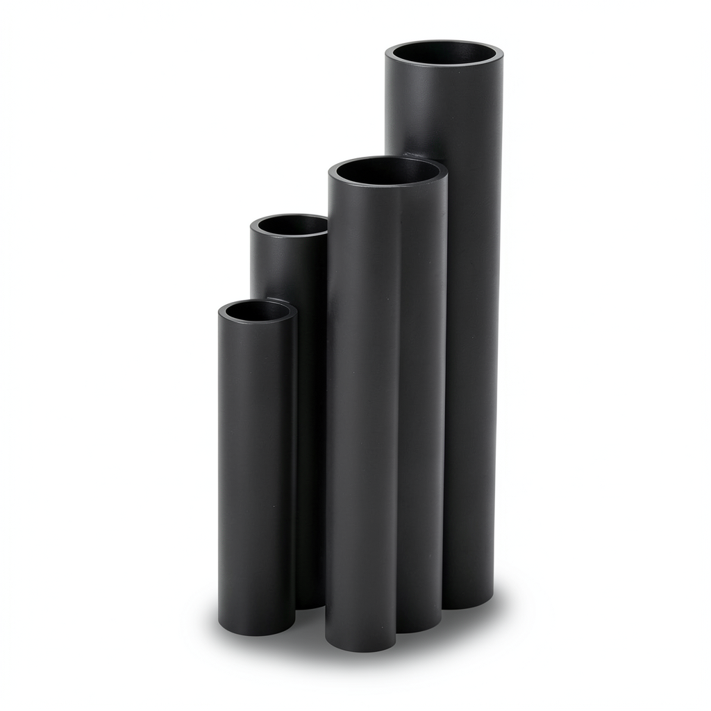 مواسير HDPE SDR 11 قطر خارجي 280 مم سمك 25.4 مم لون أسود
