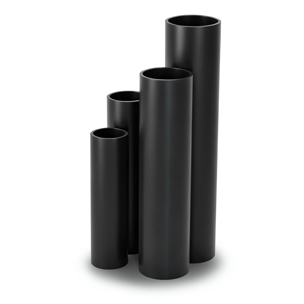 مواسير HDPE SDR 11 قطر خارجي 315 مم سمك 28.6 مم لون أسود