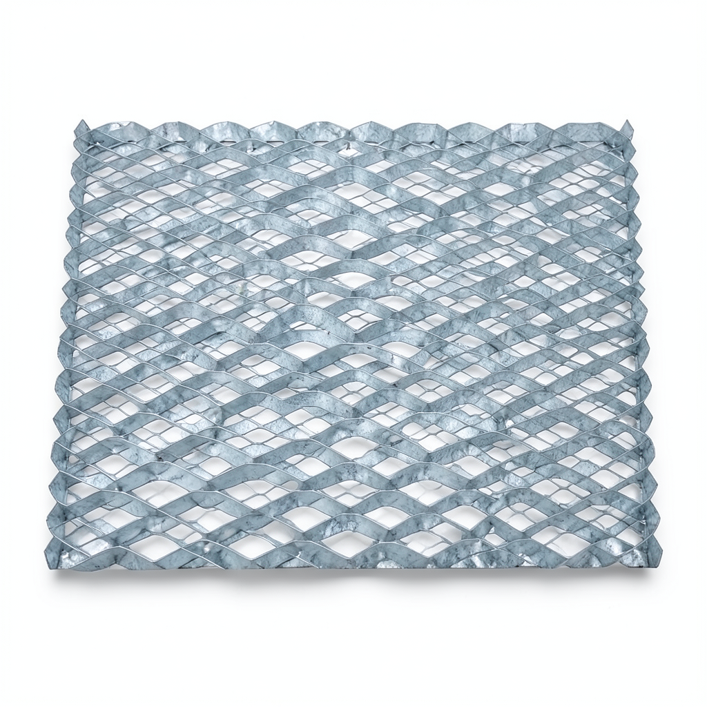 Galvanized Steel Expanded Metal Mesh Thickness 2 mm Width 1.22 M Length 1 M