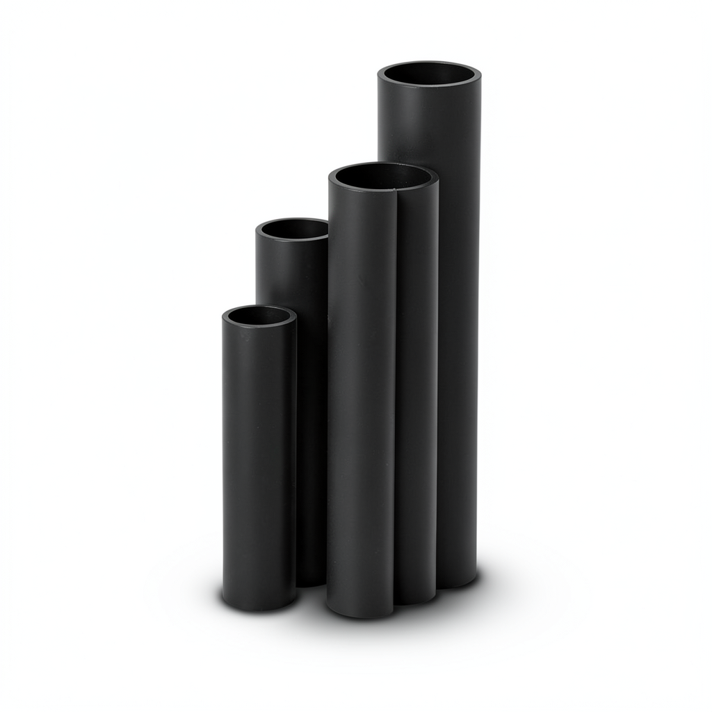 مواسير HDPE SDR 13.6 قطر خارجي 20 مم سمك 1.8 مم لون أسود