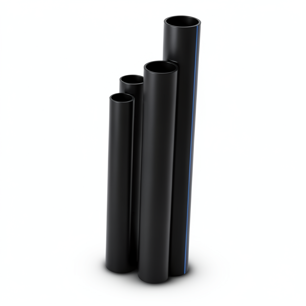 مواسير HDPE SDR 13.6 قطر خارجي 75 مم سمك 5.6 مم أسود