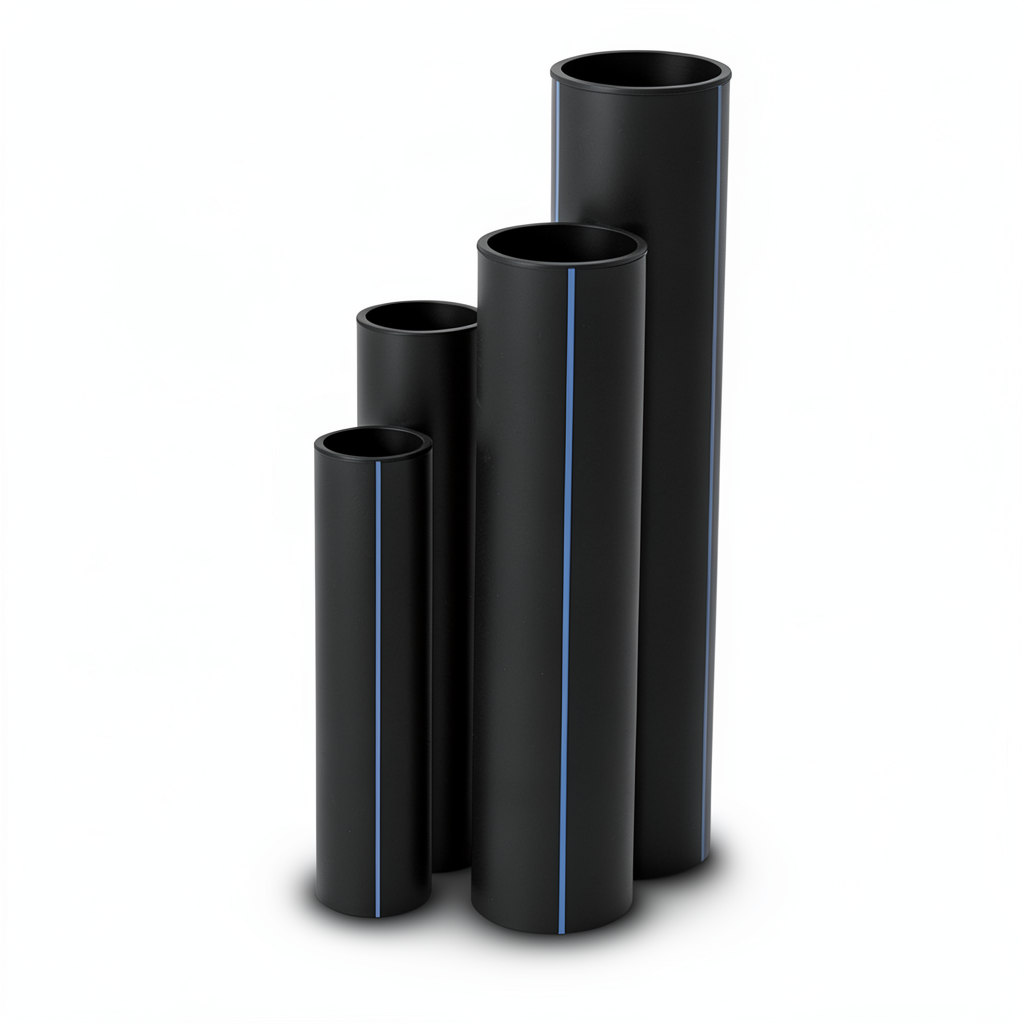 HDPE Pipes SDR 11 Outside Diameter 180 mm Thickness 16.4 mm Black