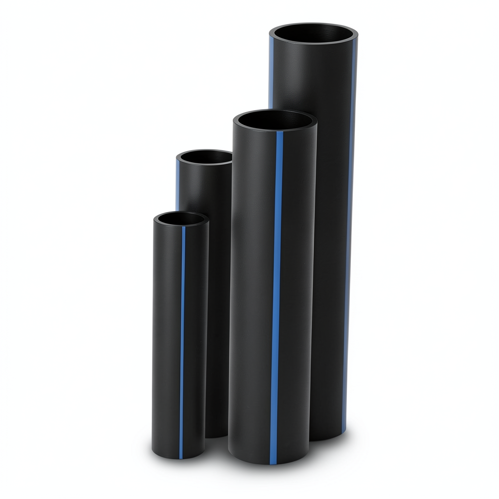 مواسير HDPE SDR 17.6 قطر خارجي 40 مم سمك 2.3 مم لون أسود