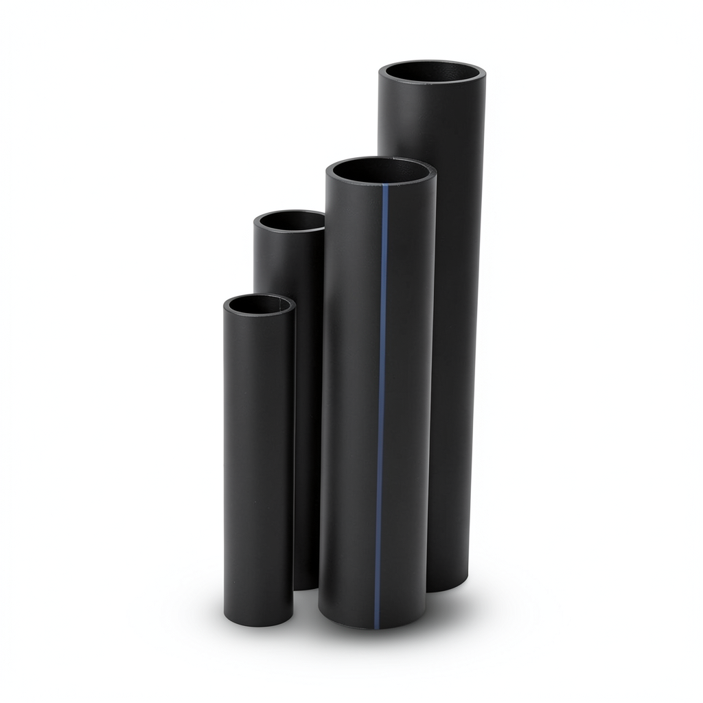 HDPE Pipes SDR 11 Outside Diameter 250 mm Thickness 22.7 mm Black