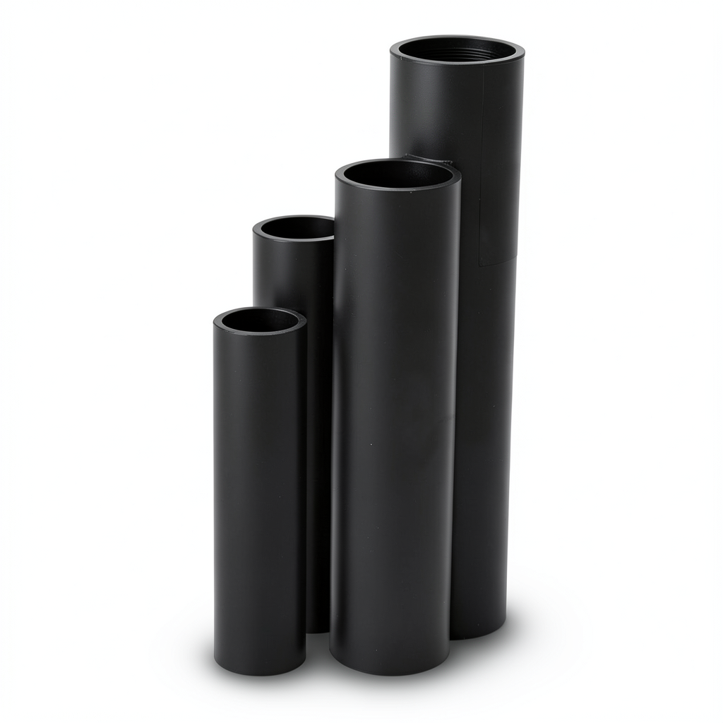 مواسير HDPE SDR 11 قطر خارجي 280 مم سمك 25.4 مم لون أسود