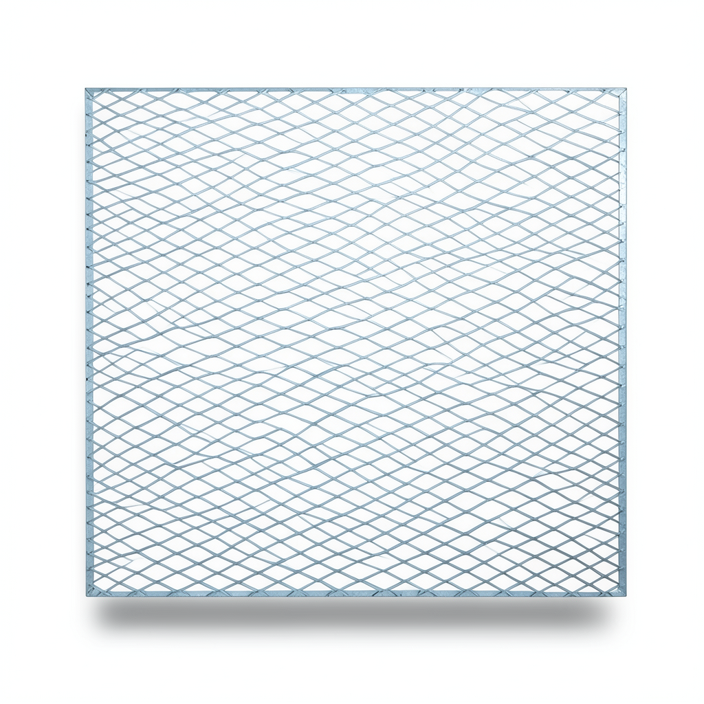 Galvanized Steel Expanded Metal Mesh Thickness 1.8 mm Width 1.22 M Length 1 M