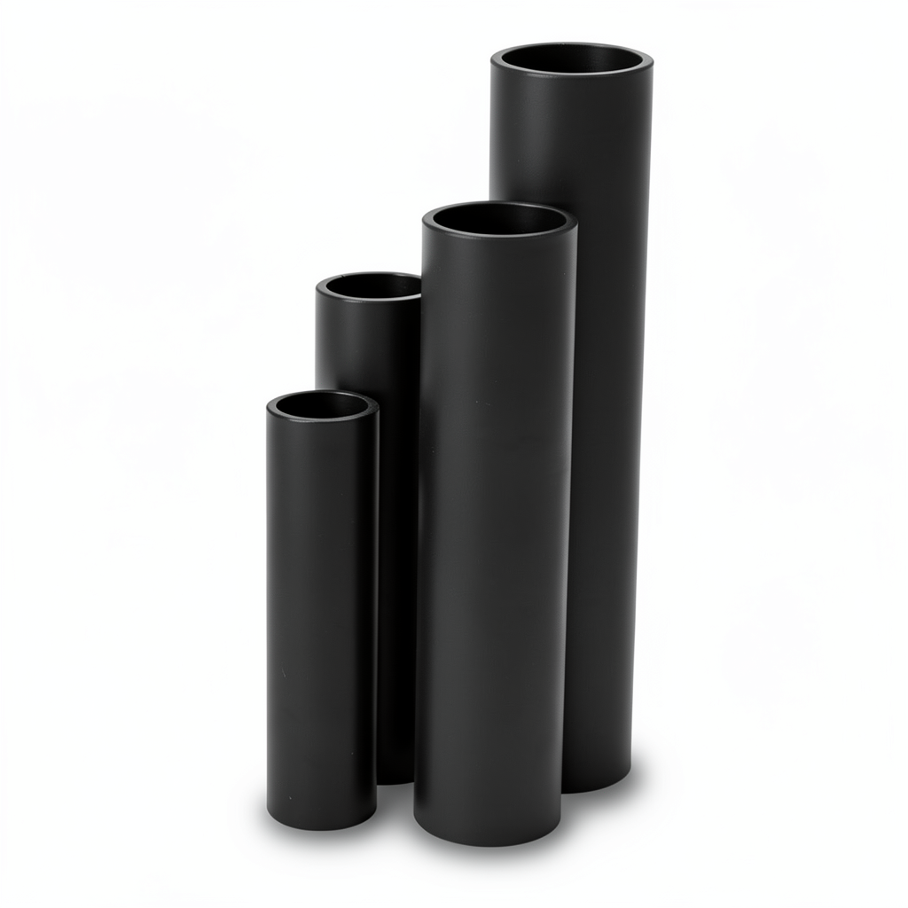 مواسير HDPE نسبة الأبعاد القياسية 11 قطر خارجي 400 مم سمك 36.3 مم لون أسود