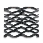 Hot Rolled (Black) Steel Expanded Metal Mesh  [Mazyoon] Thickness 2.3 mm Width 2.44  meter Length 1 meter | Bait Al Tatawor Company
