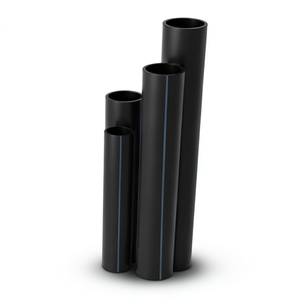 HDPE Pipes SDR 11 Outside Diameter 630 mm Thickness 57.2 mm Black