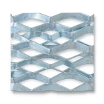 Galvanized Steel Expanded Metal Mesh Thickness 2 mm Width 1.22 M Length 1 M