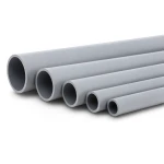 UPVC Pipes Nominal Pressure 6 Bar Outside Diameter 125 mm Thickness 3.7 mm Gray